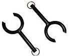 Black Steel Oar Lock